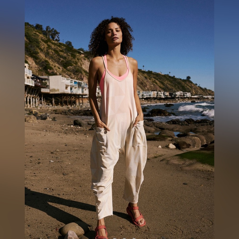 Free People Hot Shot  Printed Onesie